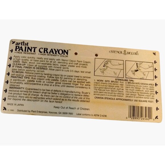 Artist Paint Crayon Dusty Rose Oil Base Stencil Decor Fade Resistant 26560 - Picture 4 of 6